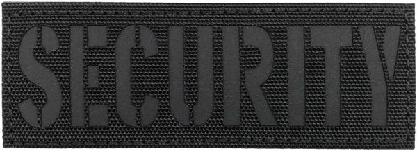 Security Patch Reflective Laser Cut 4"×1.4" for Jacket, Enforcement Plate Carrier Tactical Vest Uniforms with Hook and