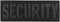Security Patch Reflective Laser Cut 4"×1.4" for Jacket, Enforcement Plate Carrier Tactical Vest Uniforms with Hook and