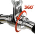 Yes4All Wide Grip Curl LAT Pull Down Bar Attachments, Rubber Handgrips for Cable Pulley System Machine