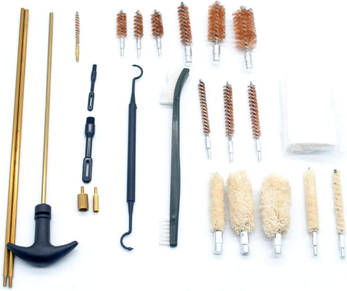 TRIROCK Universal Tactical Gun Cleaning Kit with Hunting Tool Accessories