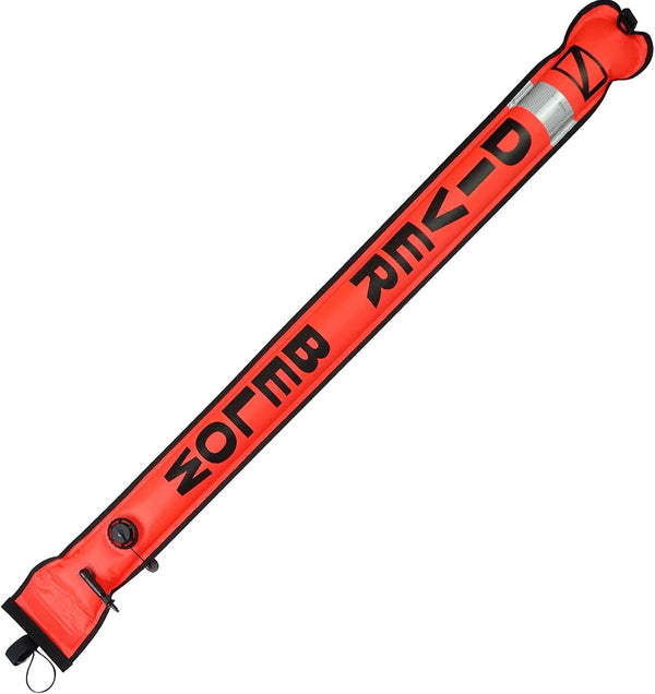 Luwint Surface Marker Buoy 7in Width x 4ft/5ft/6ft Tall, Scuba Diving SMB