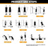 VEICK Resistance Bands for Working Out, Exercise Bands with Handles for Men and Women, Fitness Weights