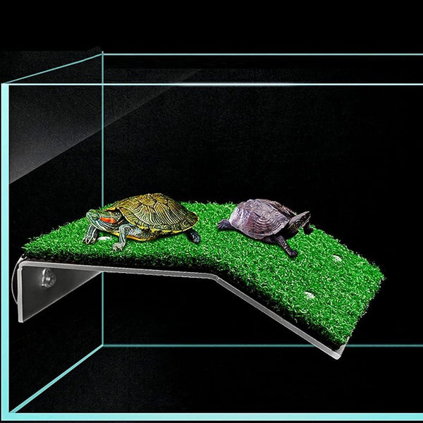 Turtle Basking Platform - Tortoise Ramp Reptile Tank Ladder, Resting Terrace, Floating Décor for Fish Tank