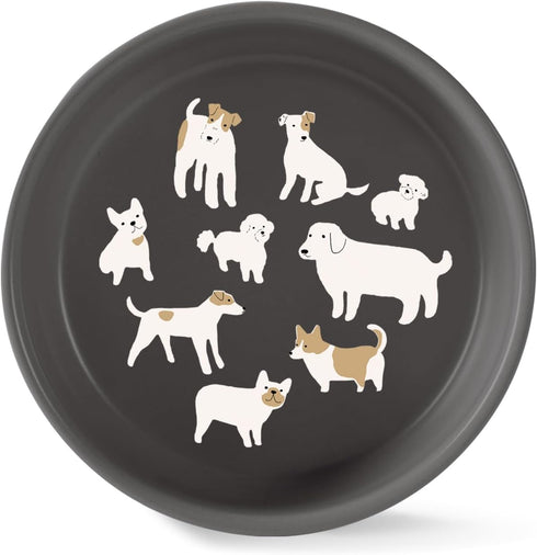 Fringe Studio DOGGOS Medium Stoneware Pet Bowl - PetShop Collection (479008)