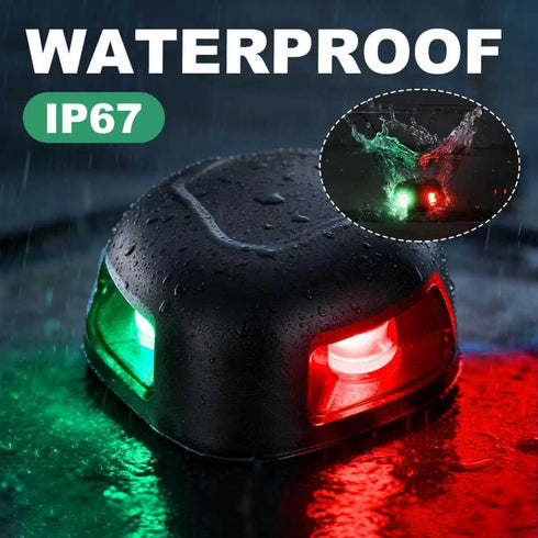 TRUTIDAL 12V Bow Lights for Boats,Boat Navigation Lights LED Waterproof Red and Green boat running lights for Fishing