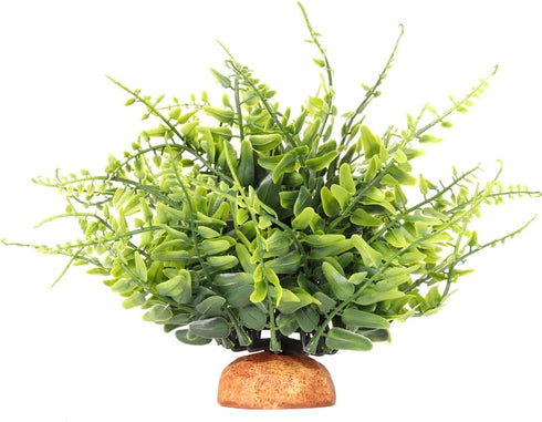 WOLEDOE Fake Green Boston Fern, Reptile Plants for Terrarium, Amphibian Tank Accessories Habitat