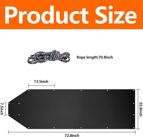 Tlswshsy Deer Drag Sleds - Multi-Purpose Utility Sled for Hauling Ice Fishing Supplies, Firewood, Duck Hunting