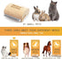 Deshedding Grooming Tool for Dogs, Cats & Horses, Ergonomic Wood Groom Brush, Professional Pet Groomer, 2.5 Inches