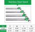Bird Perch Stainless Steel Stand - Parrot Rod Grinding Claws Trimming Beak Nails Grinding Stick Exercise Platform for