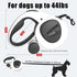 Upgrade 4-in-1 Retractable Dog Leash with LED Light & Dispenser & Poop Bags, 16ft Heavy Duty for Dogs up to 44lbs