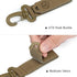 Tactical Gear Clip Nylon Carabiners, 2” Military Hooks for EDC MOLLE Webbing Keychains