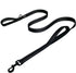 Heavy Duty Dog Leash 6ft Long - Traffic Padded Two Handle Nylon Leashes for Large or Medium Dogs - Reflective Dual
