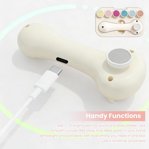 FifthLeaf Trimmer, 6 360 Quiet Dog Nail Grinder with Dog Nail File, Low Vibration Rechargeable Pet Nail Cat Nail