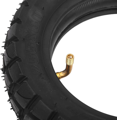 VGEBY Electric Scooter Tire, 10in Shock Absorption Inflatable Rubber Tyre Replacement 255x80