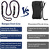Obcursco Bungee Dock Lines for Boat, Docking Rope with Stainless Steel Clips, Sets of Two (4ft & 6ft)