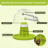 Round Transparent Snail Terrarium Kit, Small Animal Carrier with Removable Base, Portable Bug Observation Box