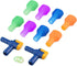 Skylety 8 Pieces Bite Valve Replacement Silicone Mouthpieces for Hydration Pack Bladder, Green, Orange, Blue, Purple