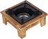 Portable Alcohol Stove with Wooden Shelf, Tabletop Barbecue Oven for Outdoor Cooking