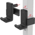 SELEWARE Solid Steel J Hooks for 2" x 2" or 3" x 3" Tube Power Cage, Set of 2 Barbell Holders
