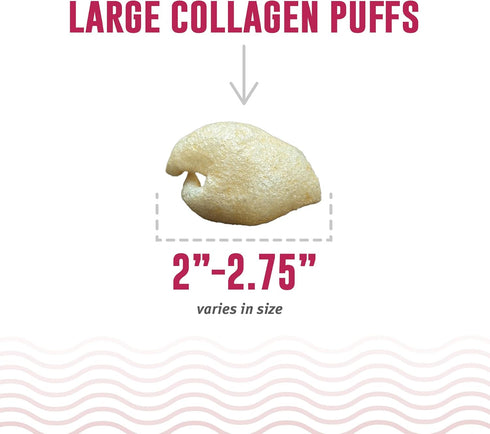 Icelandic+ Collagen Puffs: Baked Beef Collagen with Lamb Marrow, 2.5 oz - Crunchy Protein Treats for Med-Lg Dogs