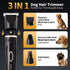 Liuqo Trimmer, 3 1 Trimmer Dog Clippers Grooming Kit with Paw in Low Noise Electric Rechargeable Cordless Pet Shaver