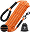 Long Dog Leash 30FT, Reflective Heavy Duty Lead Rope with Soft Padded Handle, Bright Orange for Small to Large Dogs