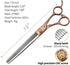 Fenice Peak Professional Thinning Scissors for Dog Cat, 7/7.5'', 440C Stainless Steel, 50/56 Teeth