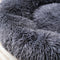 Fluffy Calming Donut Dog Bed & Cat Bed, Round Warm Nest for Pets Up to 3Kg