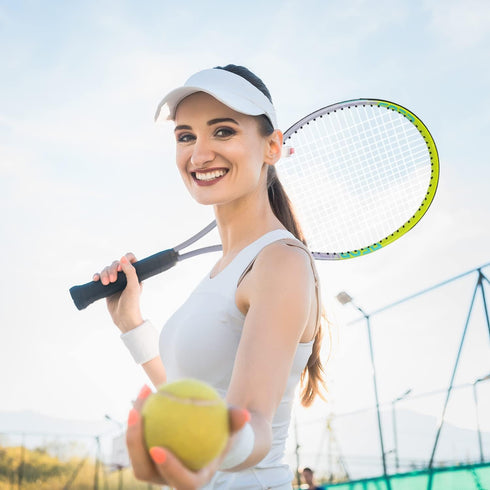 Tennis Racket Pre-Strung Lightweight 27 Inch - Recreational Adult Rackets for Men Women with Carry Bag