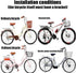 2-8 Wing Enterprises Bike Child Seat Carrier Back Mount, Rear Mount Bicycle Baby Seat with Armrests, Pedals, Padded
