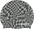 Sporti Silicone Swim Cap with Graphic Design, Height 7.6" Opening 7.5", Non Slip