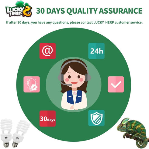 LUCKY HERP 5.0 26W Compact Fluorescent UVA UVB Light Tropical Terrarium Lamp for Reptiles