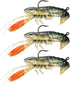 Lixada Soft Fishing Lure Crawfish Bait, Shrimp Lobster Claw Artificial Lure Swimbait, 8cm/14g