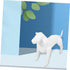 Mobestech Pet Clothing Model Dog Mannequin Display Stand, Inflatable Dog Model for Clothing Rack, White PVC