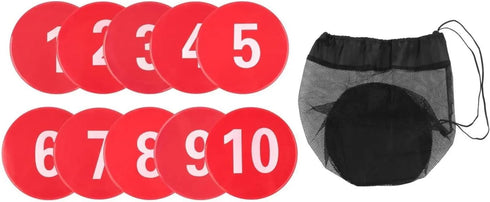 KaiYeA Spot Markers 10Pcs Numbered Floor Spot Markers Footstep Mat, Gym Floor Practice,