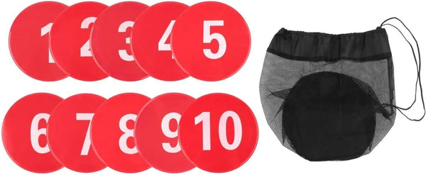 KaiYeA Spot Markers 10Pcs Numbered Floor Spot Markers Footstep Mat, Gym Floor Practice,