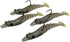 Shrimplets | TPE 1/8 oz, 2.5" Pre-Rigged with UV Glow | Small