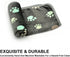 1 Pack 3 Puppy Blankets, Super Soft Warm Sleep Mat Grey PAW Print Fleece Blanket for Small Dogs and Fluffy Cats, Medium