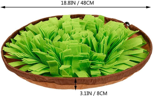 AWOOF Pet Snuffle Mat for Dogs - Interactive Feed Game for Boredom, Encourages Natural Foraging Skills for Dogs