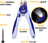 Trimmers LED Dog Nail Clippers with Light, with Protective Guard, Quick Sensor, Safety Lock and Nail File - Suitable