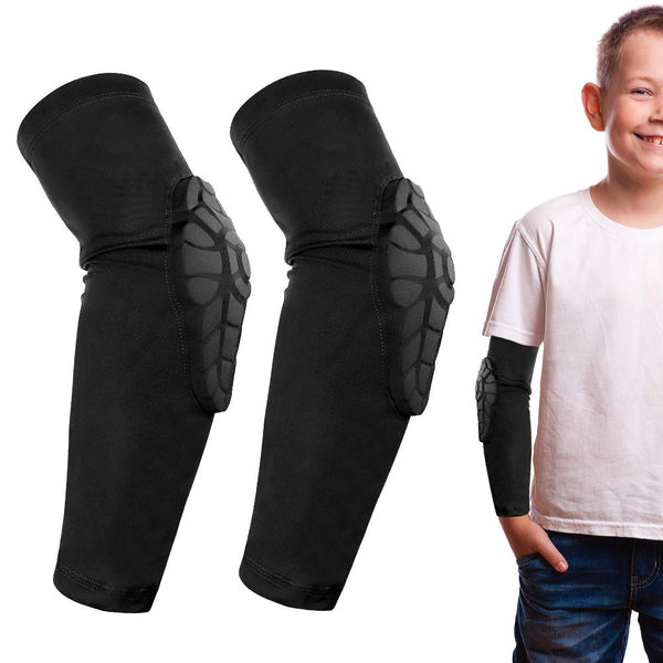 Kids / Youth Sports Honeycomb Compression Knee Pad and Elbow Pads, Protective Gear for Various Sports