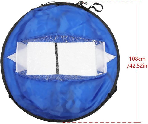 VGEBY 42Inch Wind Sail - Foldable Popup Board Paddle Downwind Sail Kit for Kayaks, Canoes, and Paddle Boards