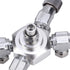 TOPINCN Fish CO2 Splitter Regulator, Aluminum Alloy with 6 Way Outlets for Aquarium