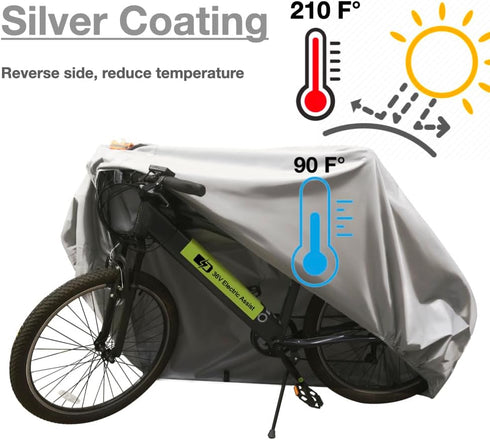 Urby Heavy Duty Bicycle Covers Outdoor Storage Waterproof and Heat Resistant, 2 Pack Small