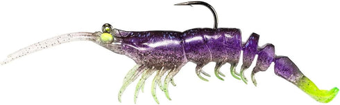 Generic Fishing Lure ps35 Soft Plastic Shrimp 3.5 Inch Prerigged Color # 6