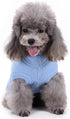 CHBORCHICEN Small Dog Sweaters, Knitted Pet Cat Warm Sweatshirt for Winter (Medium, Light Blue)