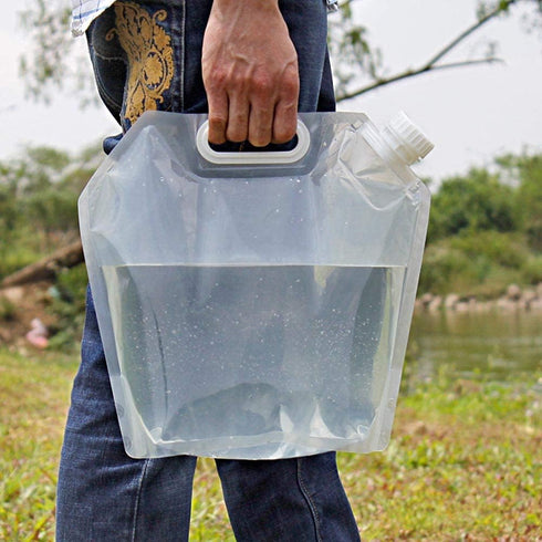 SUPANT Collapsible Emergency Water Jug Container Bag, Freezable BPA Free Plastic Water Carrier for Camping