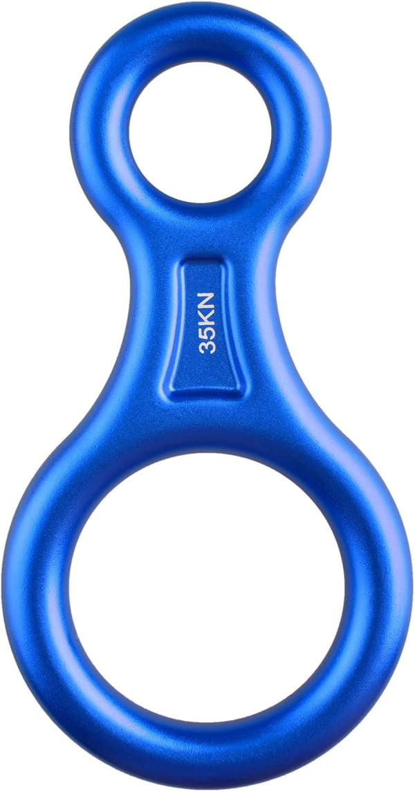 TRIWONDER Rescue Figure 8 Descender, 35kN 50kN Aluminum Rappelling Belay Gear, Climbing Rigging Plate Downhill