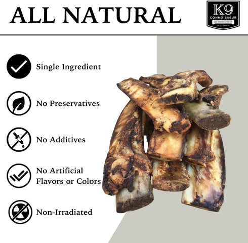 K9 8 10 Inch 50 16 Pack Connoisseur Beef Marrow Rib Dog Bones Long Lasting to Long - USA Made Single Ingredient