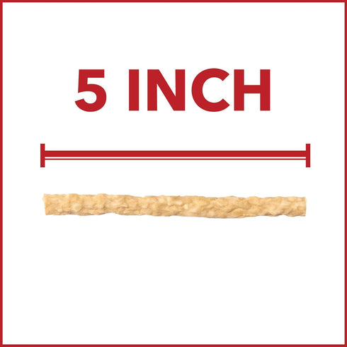 Pet Factory American Beefhide 5" Munch Mini Rolls Dog Chew Treats, Natural Flavor, 40 Count